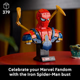MARVEL® IRON SPIDER-MAN BUST COLLECTIBLE ADULT BUILDING SET - 76326