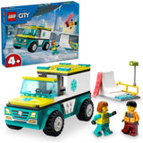 CITY EMERGENCY AMBULANCE AND SNOWBOARDER - 60403