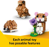CREATOR 3IN1 CUTE HAMSTER WITH A FLOWER - 31376