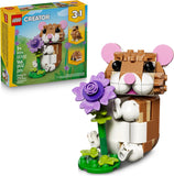 CREATOR 3IN1 CUTE HAMSTER WITH A FLOWER - 31376