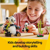 CREATOR 3IN1 WILD ANIMALS: PANDA FAMILY - 31165