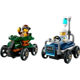 CITY AIRPLANE VS. HOSPITAL BED RACE CAR PACK - 60459