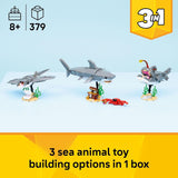 CREATOR 3IN1 FIERCE SHARK WITH A TREASURE CHEST - 31381