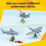 CREATOR 3IN1 FIERCE SHARK WITH A TREASURE CHEST - 31381