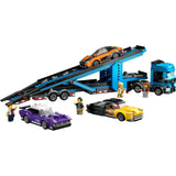 CITY CAR TRANSPORTER TRUCK WITH SPPORTS CARS - 60408