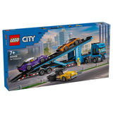 CITY CAR TRANSPORTER TRUCK WITH SPPORTS CARS - 60408