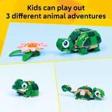CREATOR 3IN1 TURTLE WITH A WATER LILY FLOWER - 31377